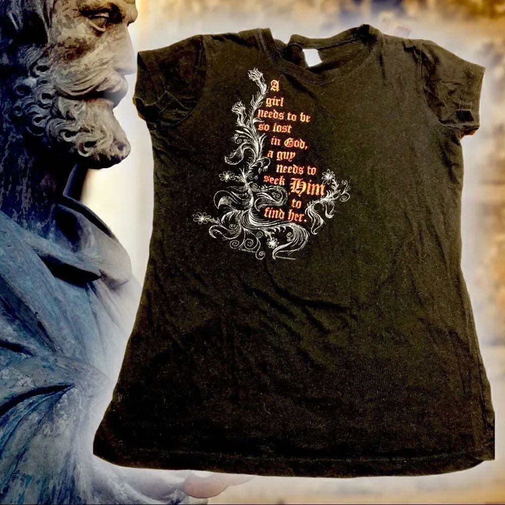 Religious Tee Black.   - Picture 1 of 5